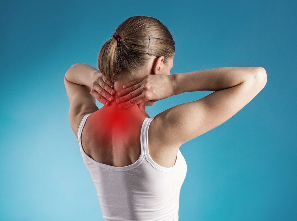 Trápaga osteokondrosiaren sintomak